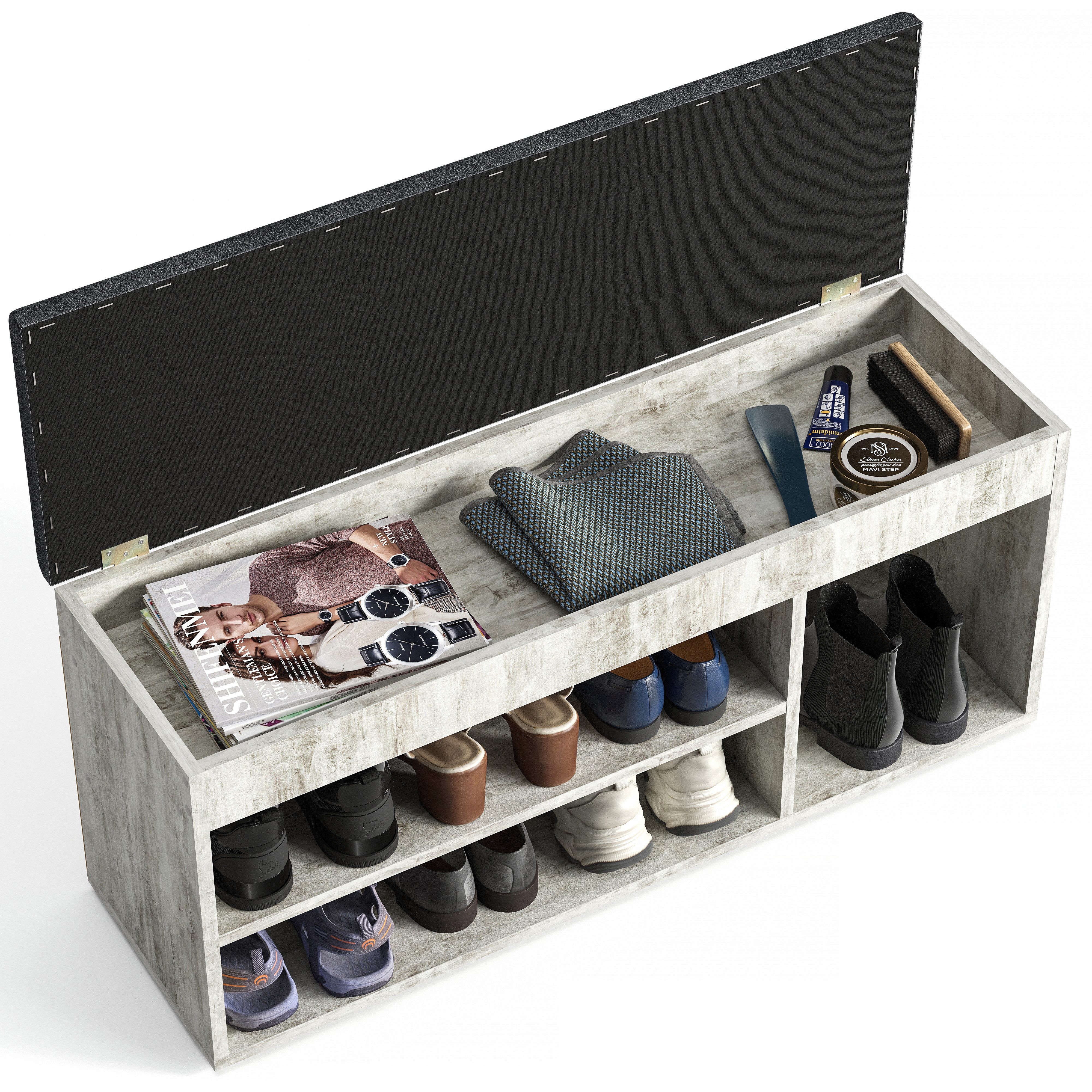 KOMTO Schuhbank Mit Sitzfläche Schuhregal Bank günstig online kaufen