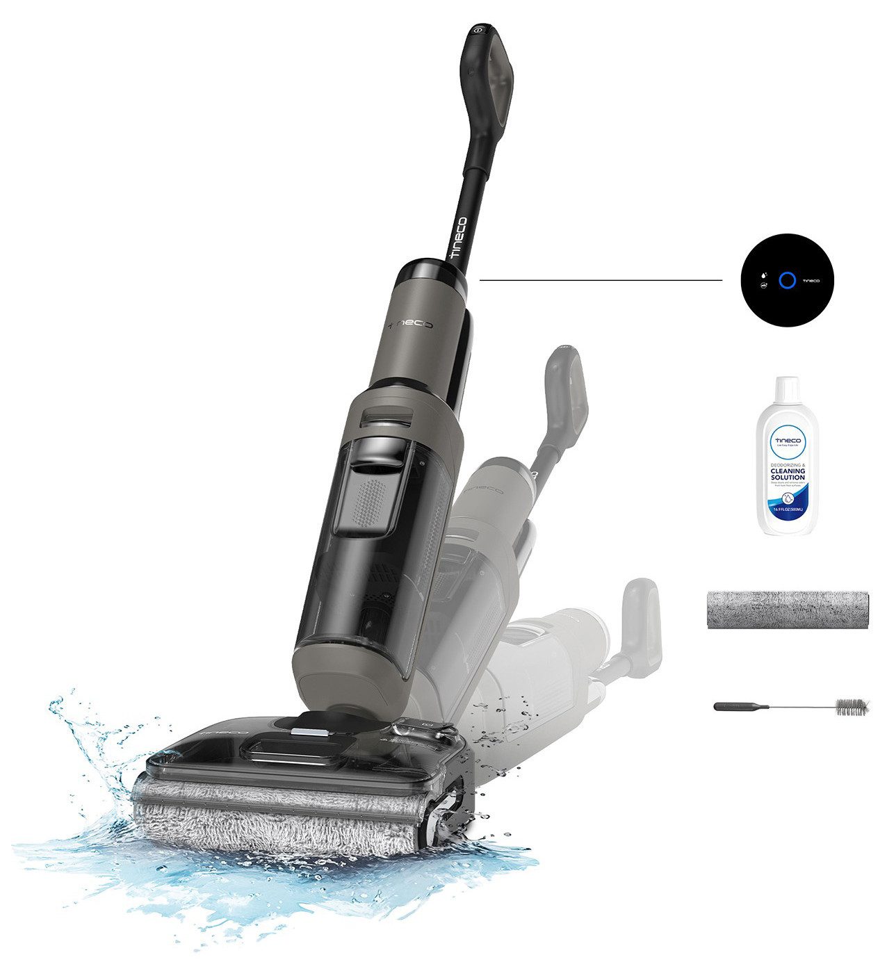 Tineco Nass-Trocken-Sauger FLOOR ONE i6 Stretch Plus, 85° Grad Heißluft-Trocknung, 220 W, beutellos, 40 Min Akku, 180° Grad Stretch Neigung, Anti-Allergiker