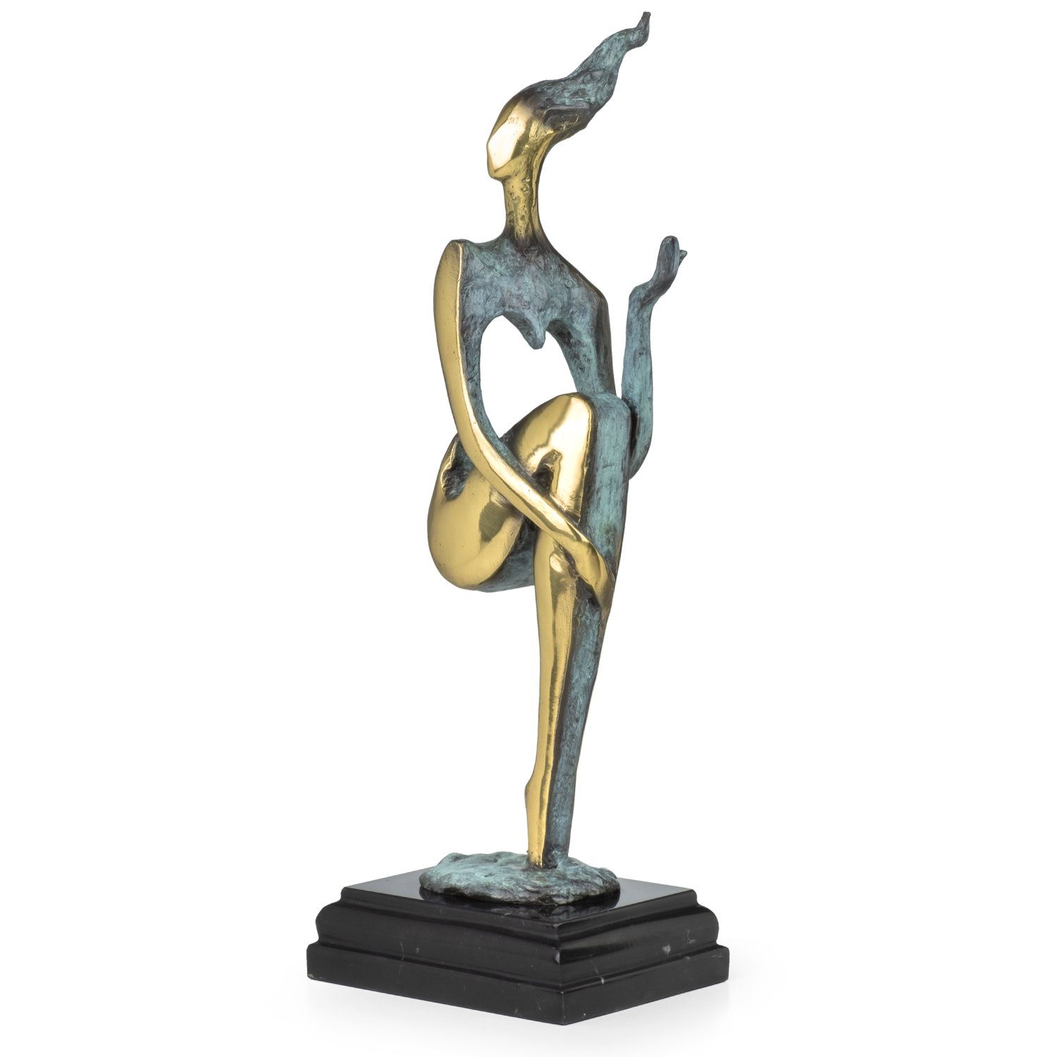 Schreibtisch Vitrine Skulptur Deko Bronzefigur für Weiblicher Bronzefigur Moritz Figuren abstrakt, Regal Dekofigur Akt