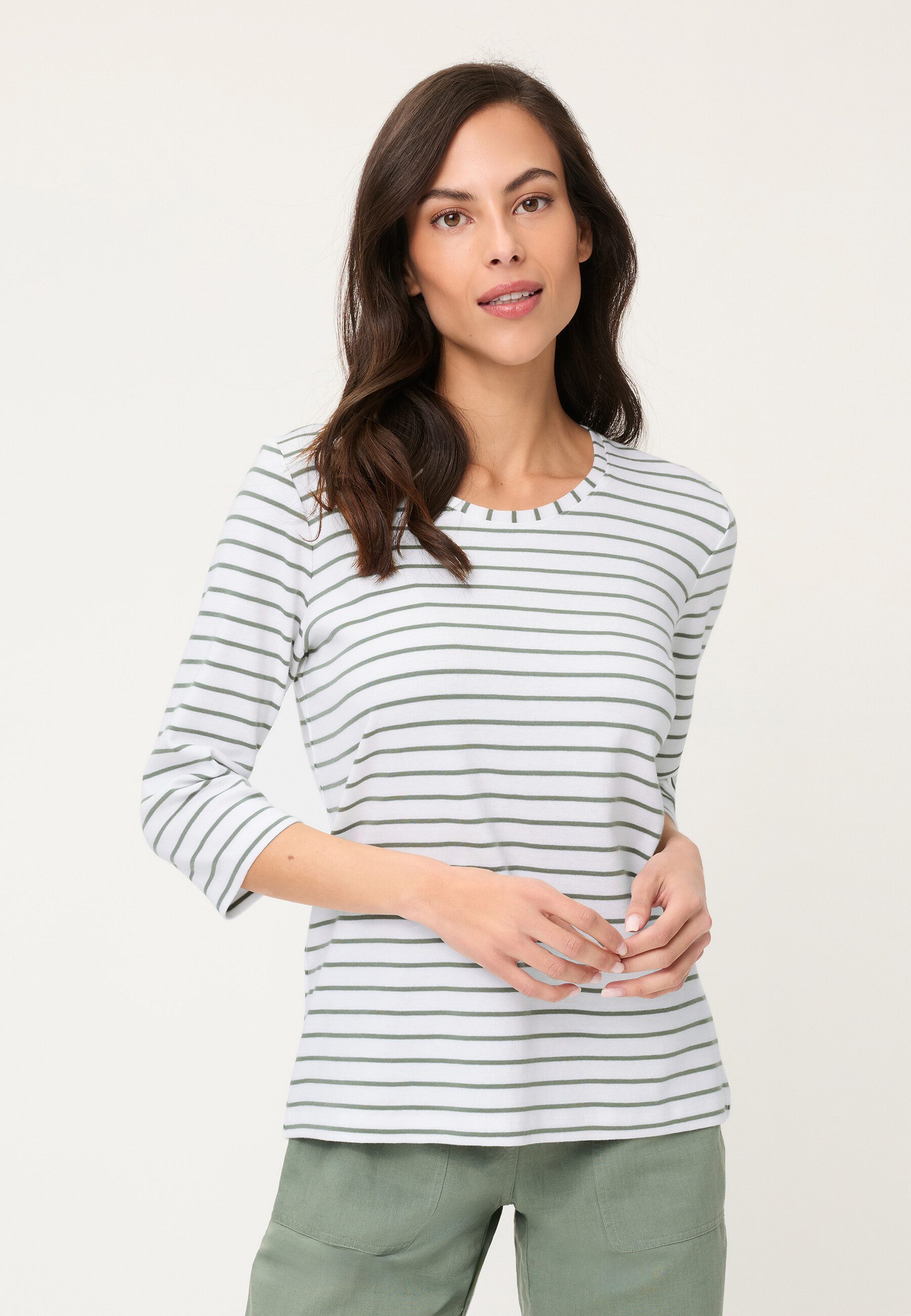 Olsen T-Shirt Shirt mit 3/4-Ärmeln