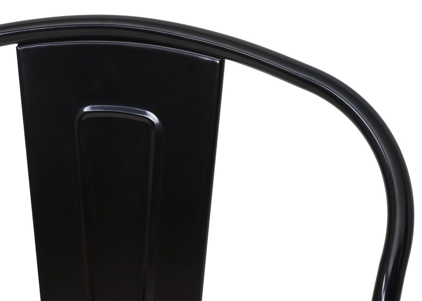 schwarz Querstreben mehr bodenschonende Gummifüße, MCW-A73-1, MCW Stapelstuhl für Stapelbar, Stabilität