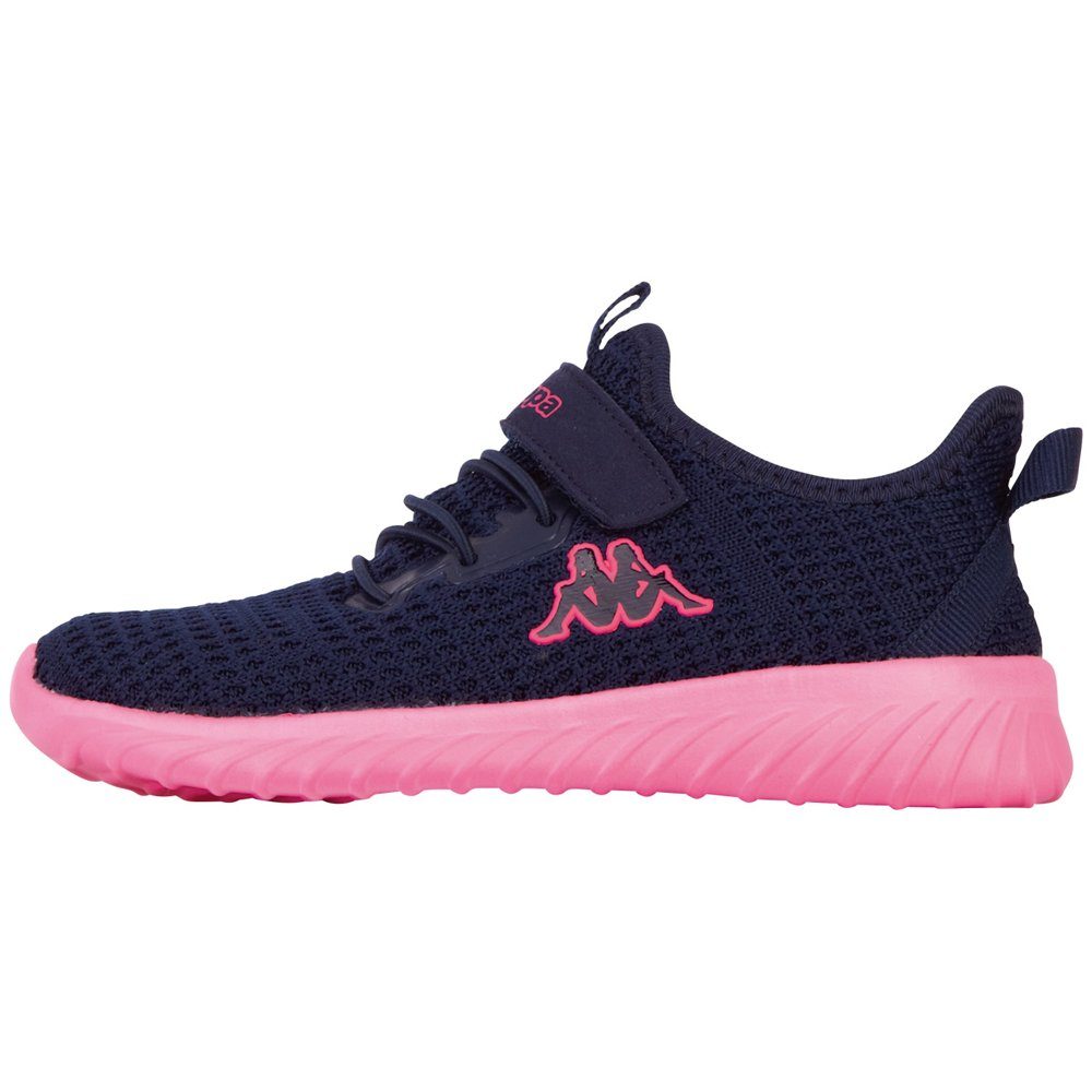 Kappa Sneaker für Kinder - extra leicht und super bequem navy-pink