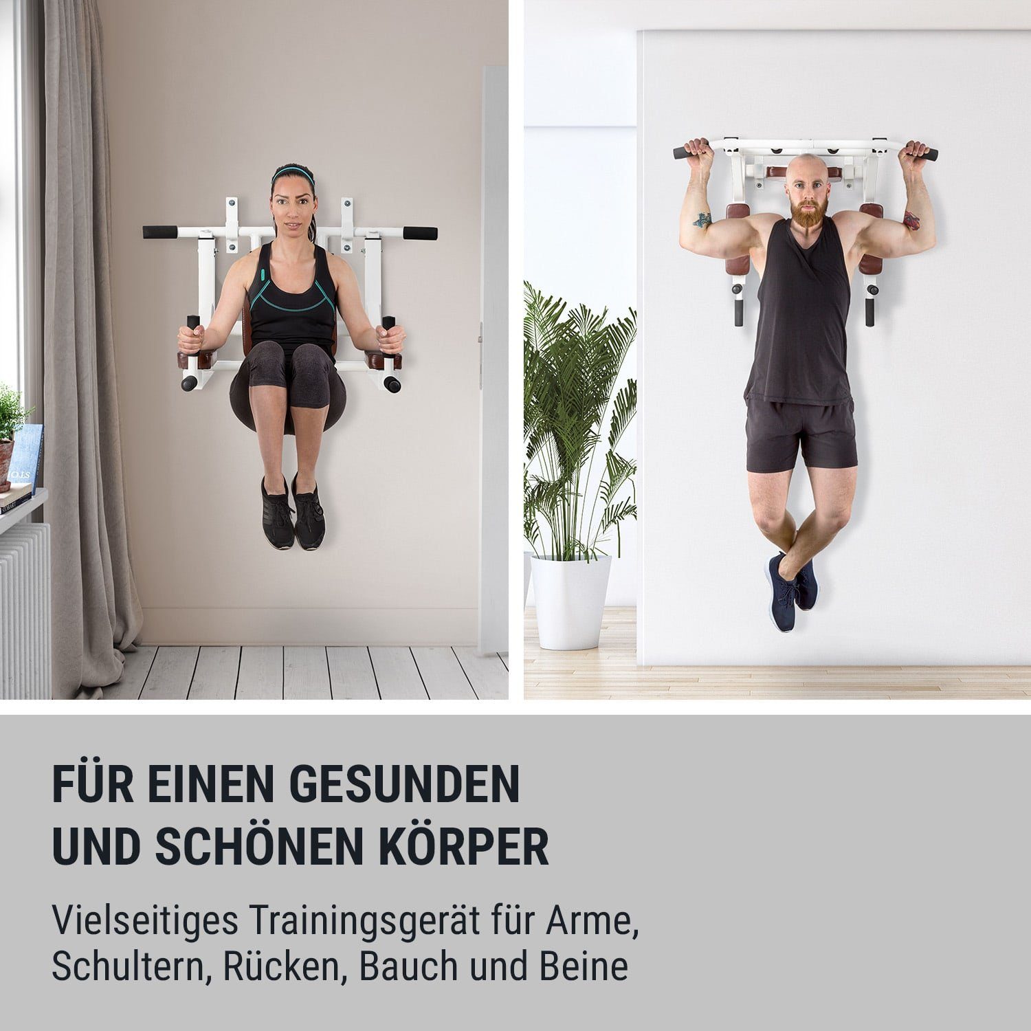 KLARFIT Klimmzugstange Bouncer Klimmzug Dipsstation From Zero