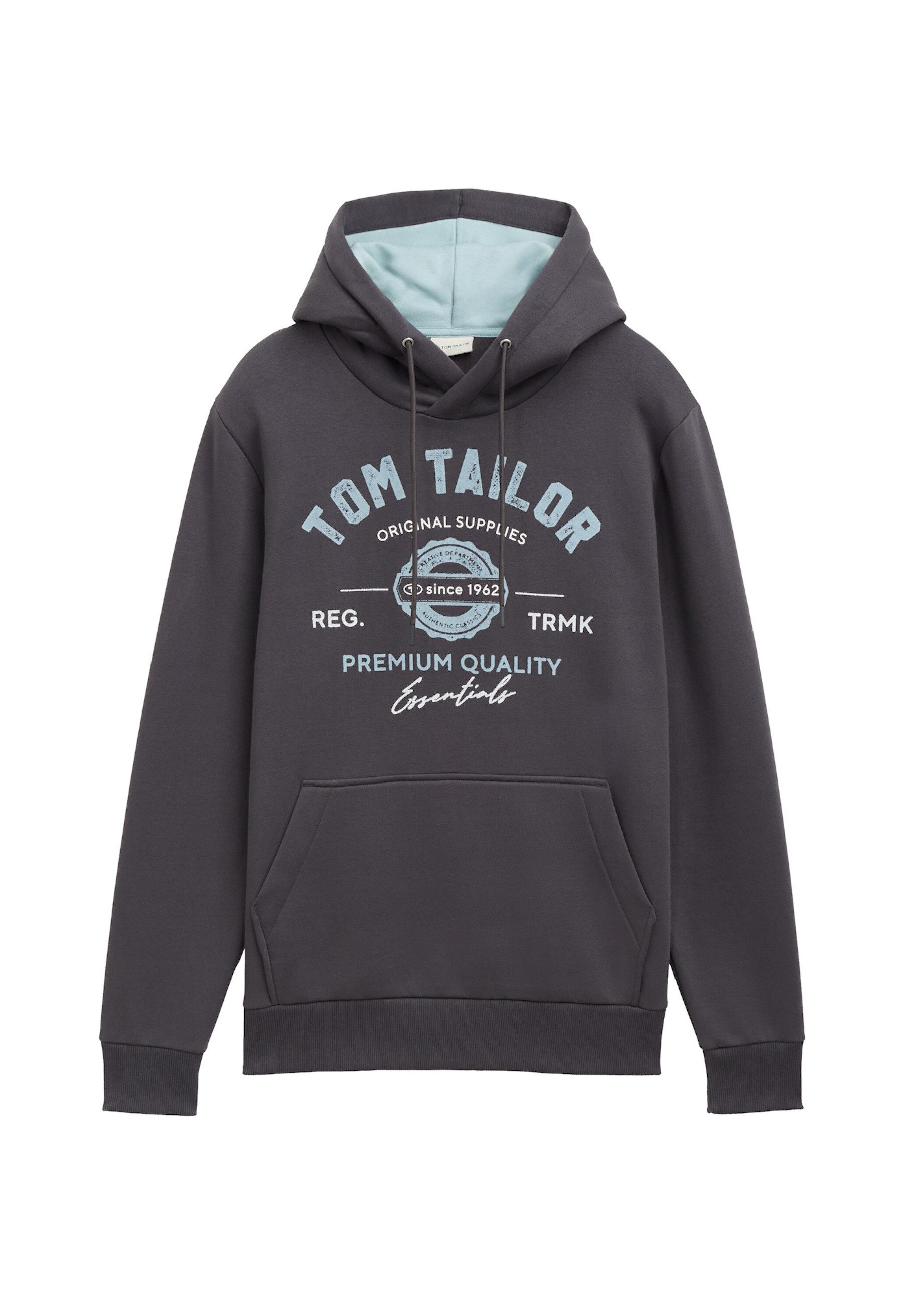 Tom Tailor Herren Kapuzenpullover PRINT - Regular Fit günstig online kaufen