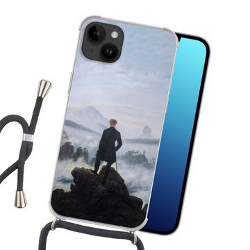 MuchoWow Handyhülle Der Wanderer über dem Nebelmeer - Caspar David Friedrich - Kunstwerk, Handyhülle Telefonhülle Apple iPhone 14