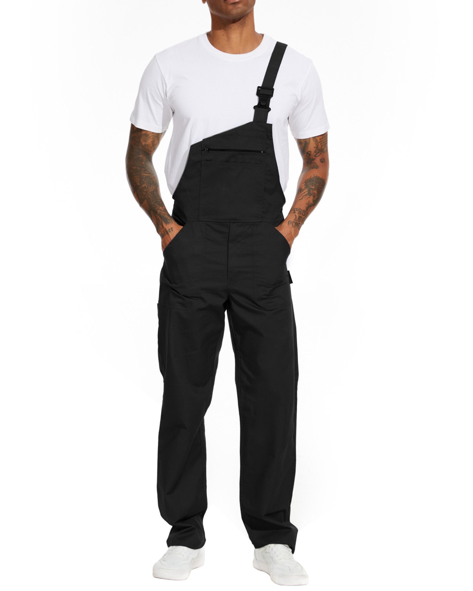 WORK IDEA Arbeitslatzhose Herren Arbeitshose Herren Latzhose Multi Pocket Arbeitslatzhose (1-tlg) geeignet für Garten, Malerarbeiten und Outdoor-Einsätze – Bild 5 von 5