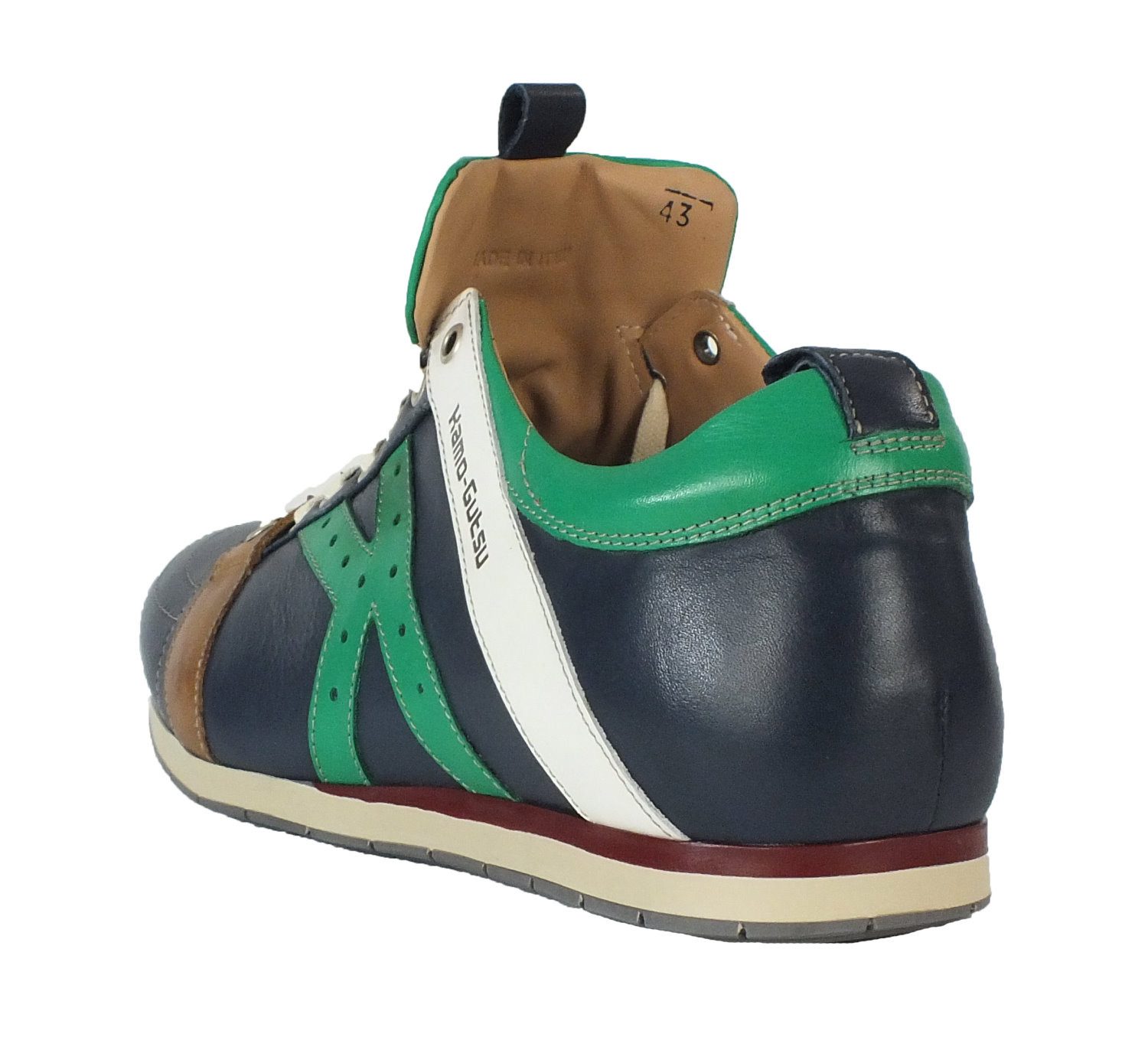 Kamo-Gutsu Herren Leder Sneaker Sneaker Wechselfussbett günstig online kaufen