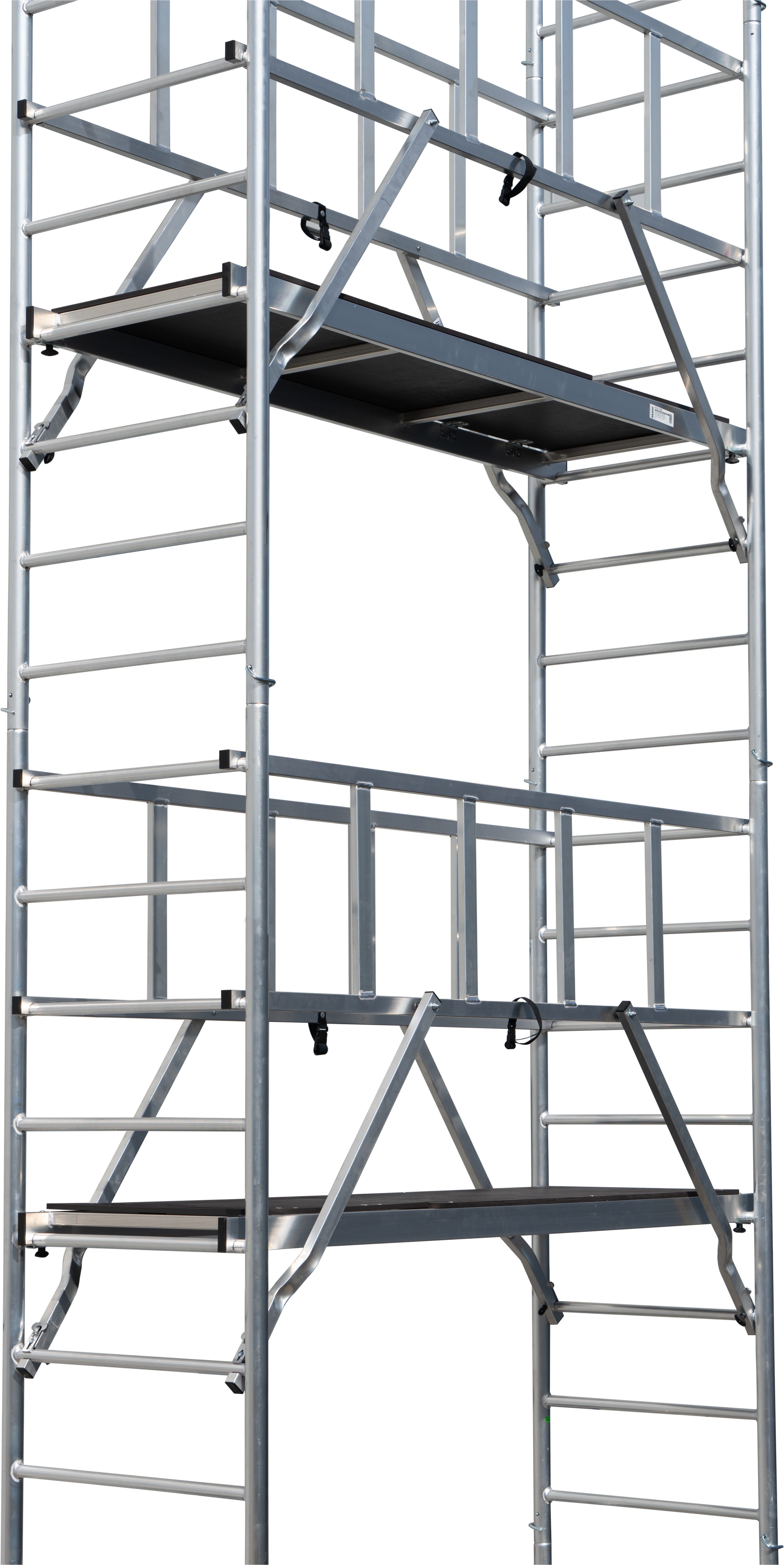 KRAUSE Fahrgerüst ProTec XS Alu-FaltGerüst, (Set), Arbeitshöhe: 4,8 Meter