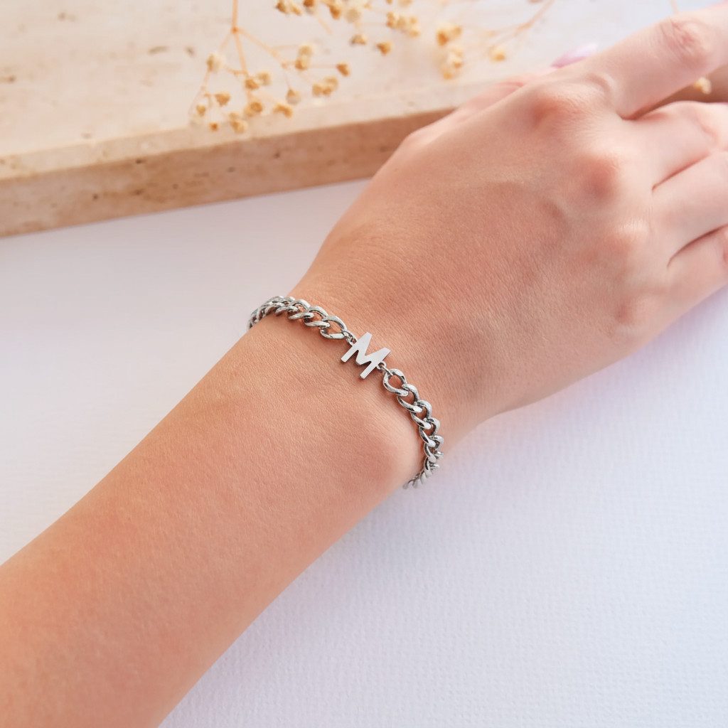 OTANTO Armband Initial Buchstaben Armband Partnerarmband – Bild 4 von 5