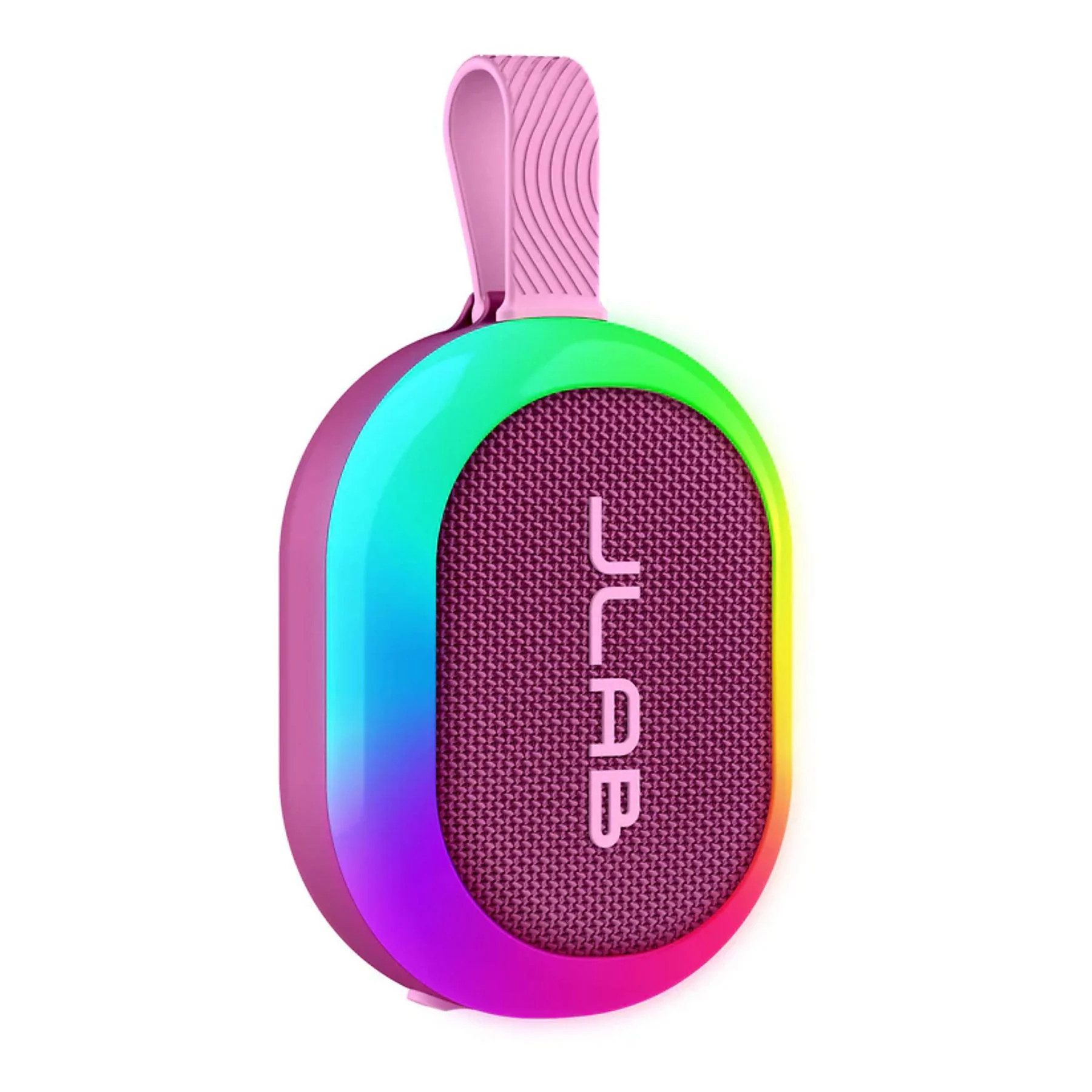 Jlab Pop Party Mulberry Digitalradio (DAB) (IP55 Wasserdichtigkeit, RGB-Beleuchtung, Bluetooth, 5W Sound)