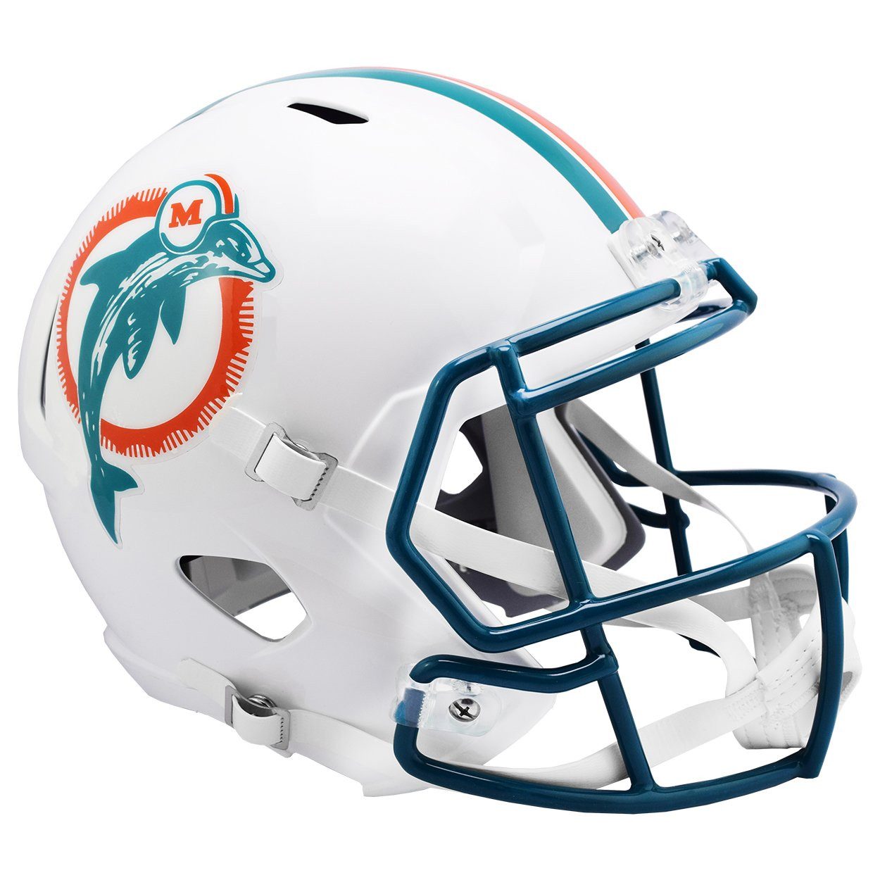 Riddell Sammelfigur Speed Replica Football Helm Miami Dolphins 198019