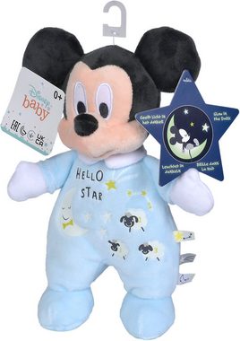 SIMBA Plüschfigur Disney Mickey Glow in the dark, Starry Night, 25cm, mit leuchtenden Elementen