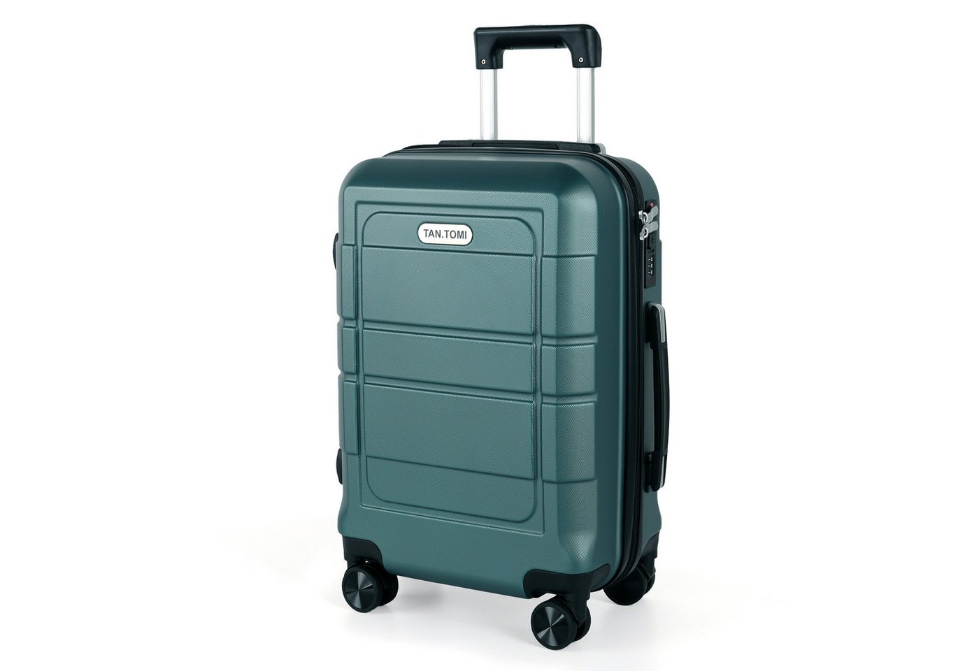 TAN.TOMI Handgepäckkoffer Trolley Hartschalenkoffer Hard Shell Hartschalenkoffer Trolley Koffer, 4 Rollen, Reisekoffer Reisekofferset Gepäck mit Zahlenschloss