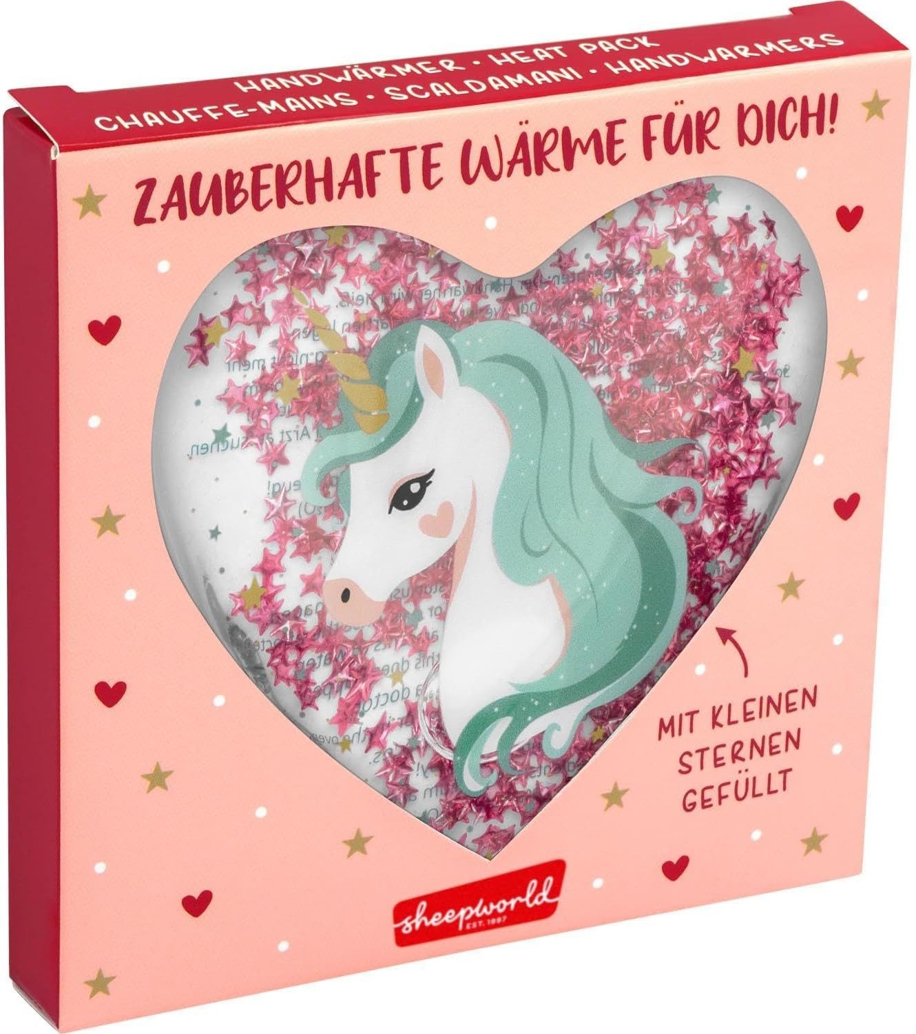 Sheepworld Handwärmer Sheepworld Handwärmer Taschenwärmer Geschenk Weihnachten EINHORN 51260