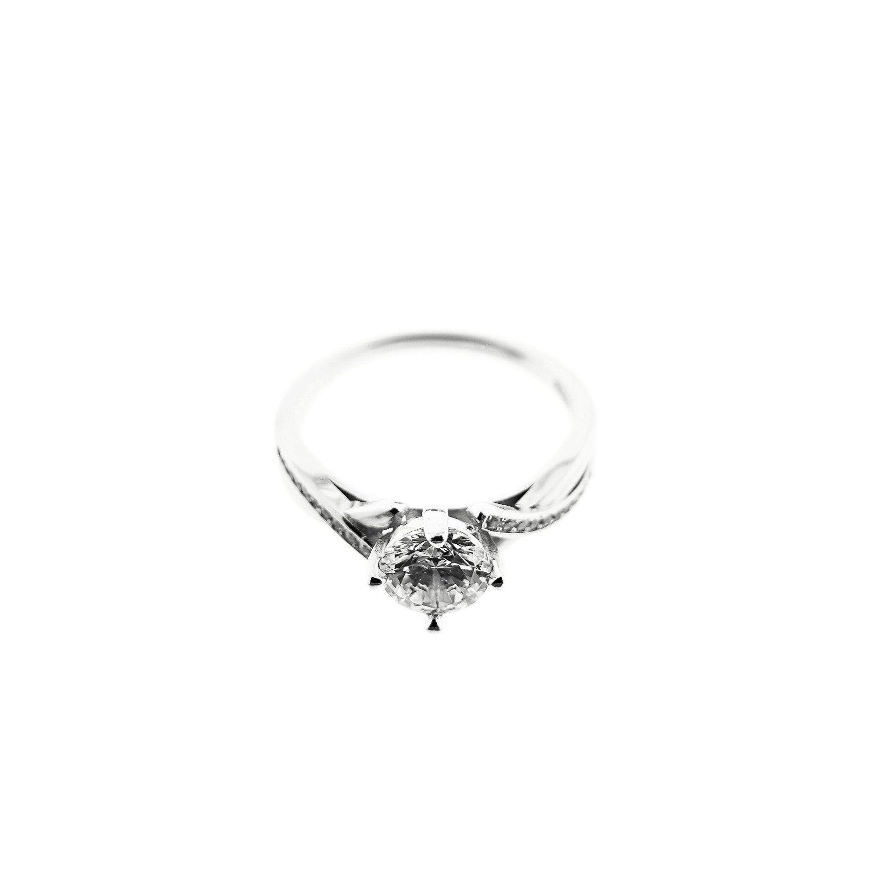 COFI 1453 Silberring mit eleganten glänzenden Steinen stilvolles Modestück für Damen