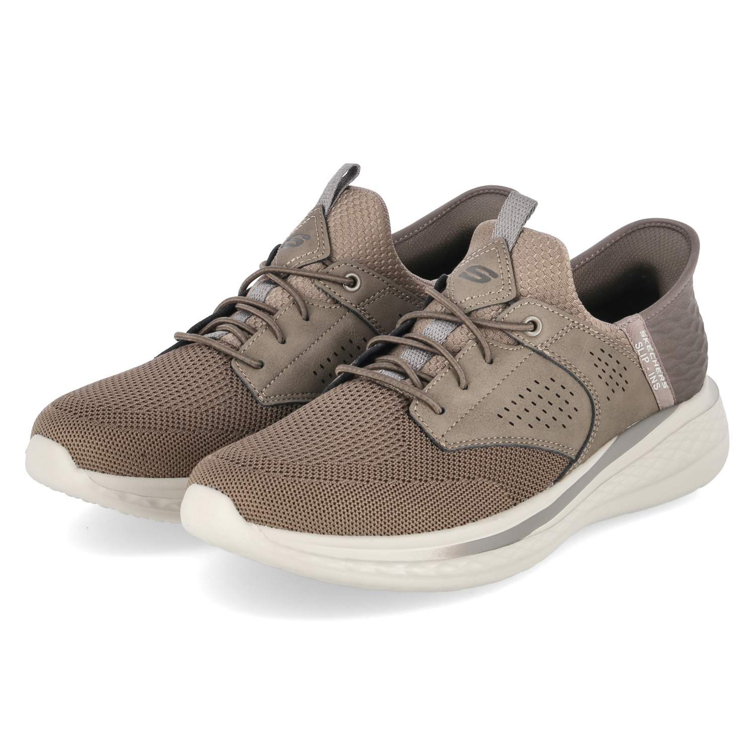 Skechers 210889 KHK Herren Textil & Synthetik green Schnürschuh
