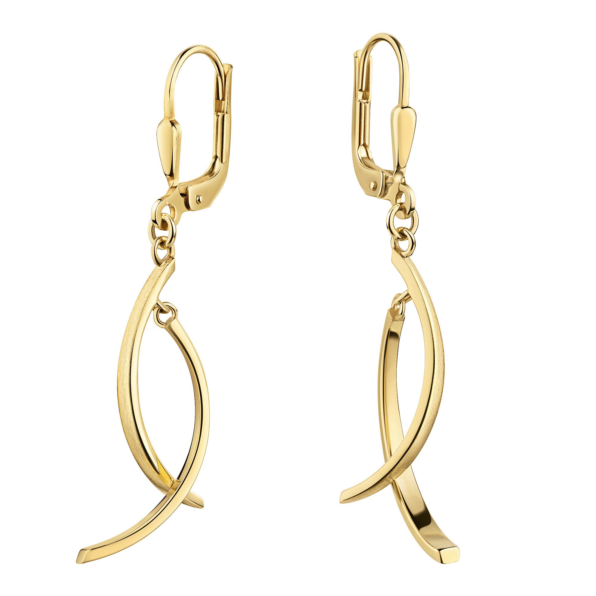 Paar Ohrhänger Schmuck Geschenk Gold 333 Ohrschmuck Ohrringe