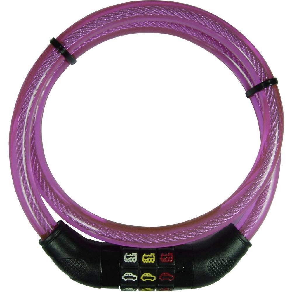 Security Plus Kettenschloss Kinder-Kabelschloss CSL80Pink