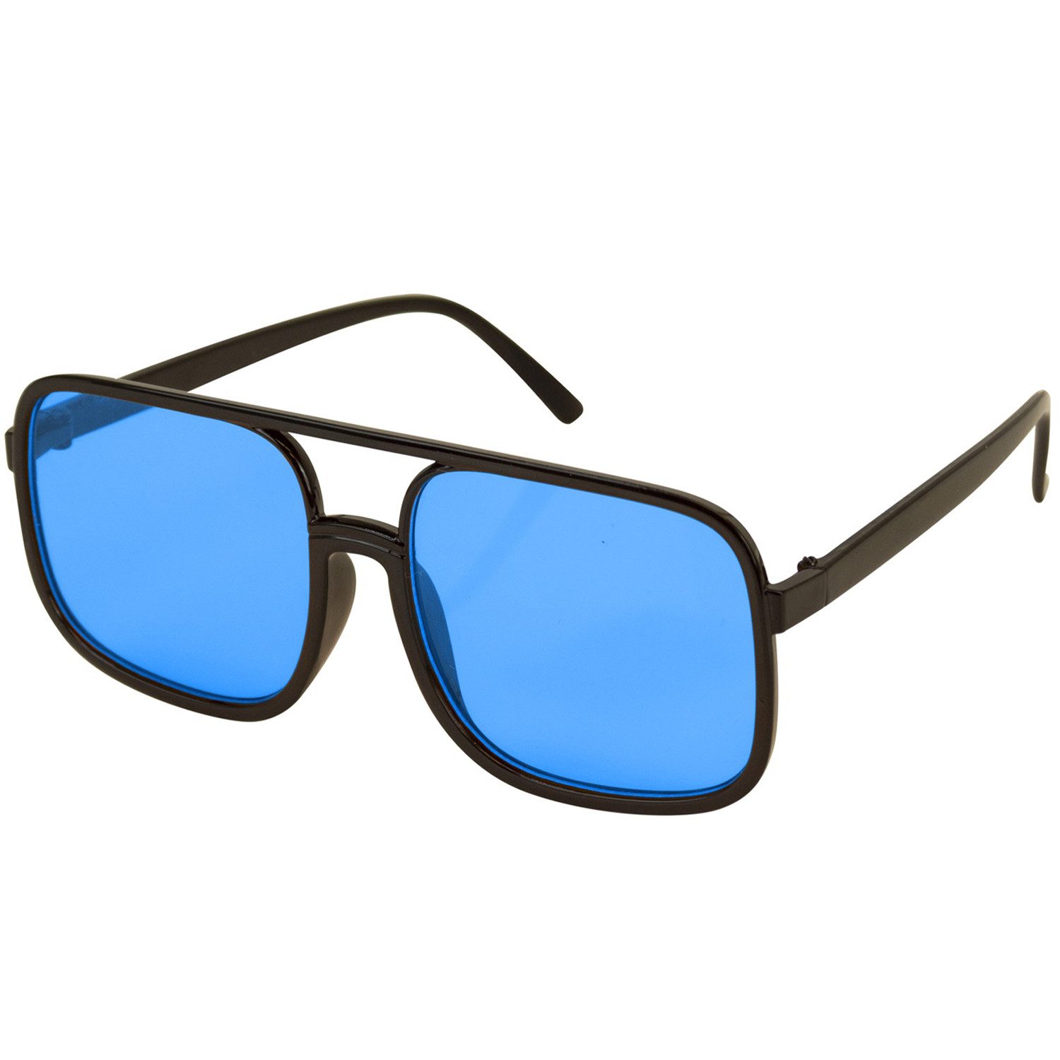 Widmann S.r.l. Verkleidungsmaske 90er Jahre Brille 'Hip Hop', Hellblau