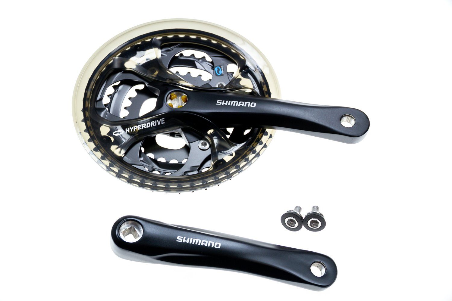 Fahrradkurbel SHIMANO Tourney Fahrrad Kurbel Garnitur FC-M361 Vierkant 48-38-28