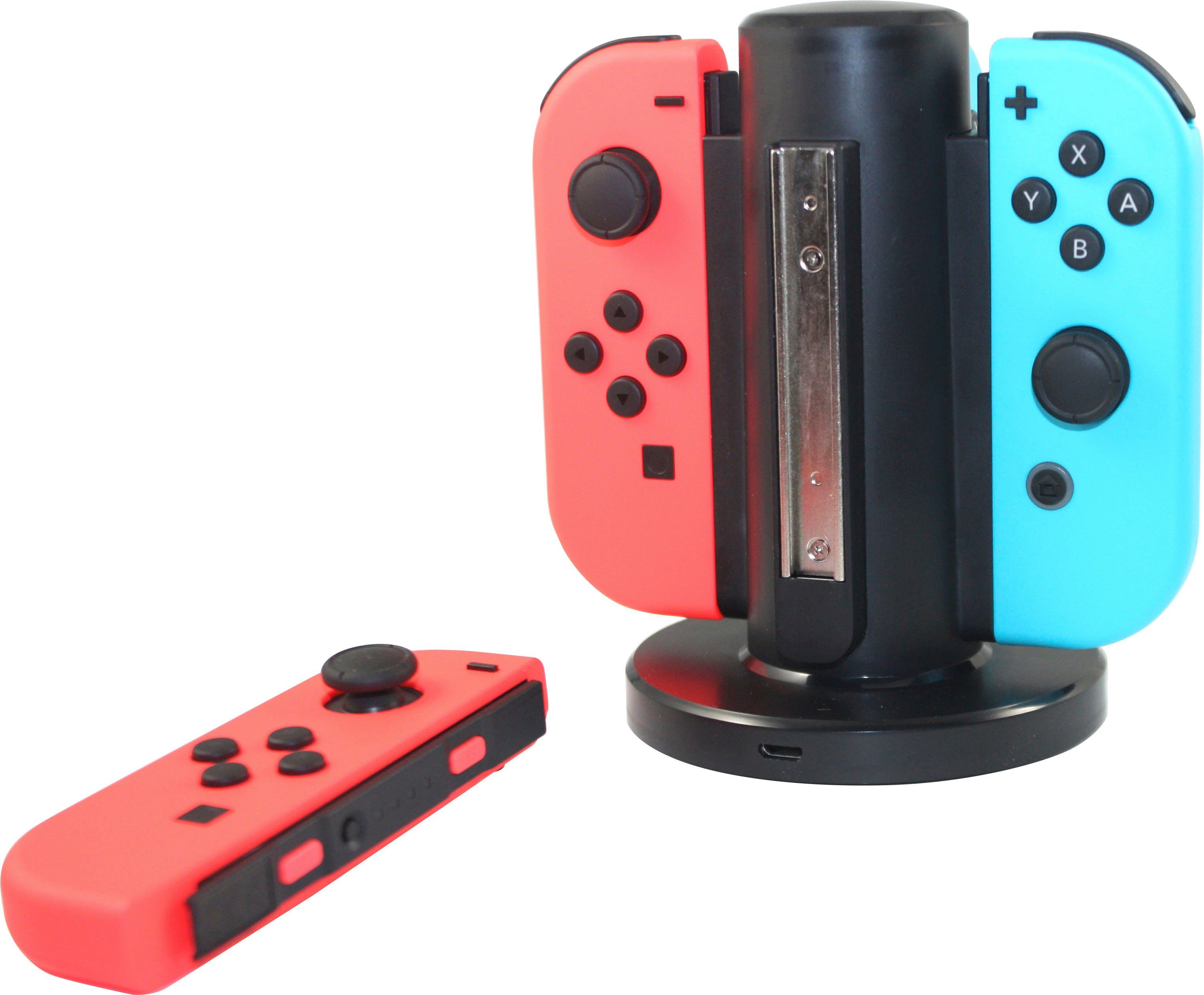 Hanseatic 4-in-1 für Nintendo Controller-Ladestation Switch mA) (400