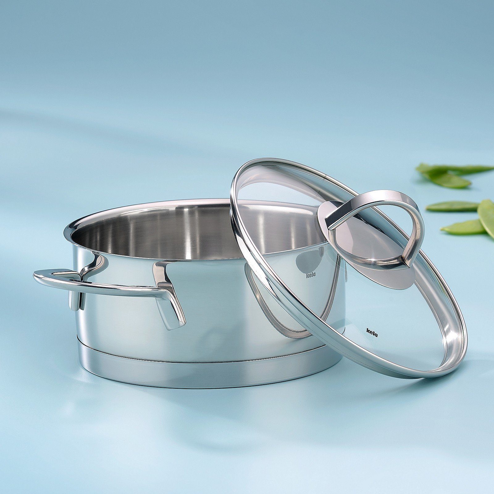 kela Bratentopf Cailin, Glasdeckel, Induktion, backofenfest bis 180°C, spülmaschinenfest