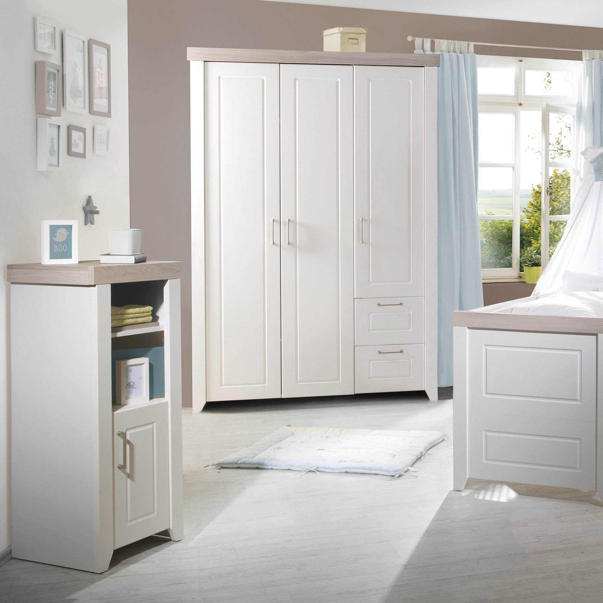 roba® Standregal Felicia, Kranz im Dekor Luna Elm
