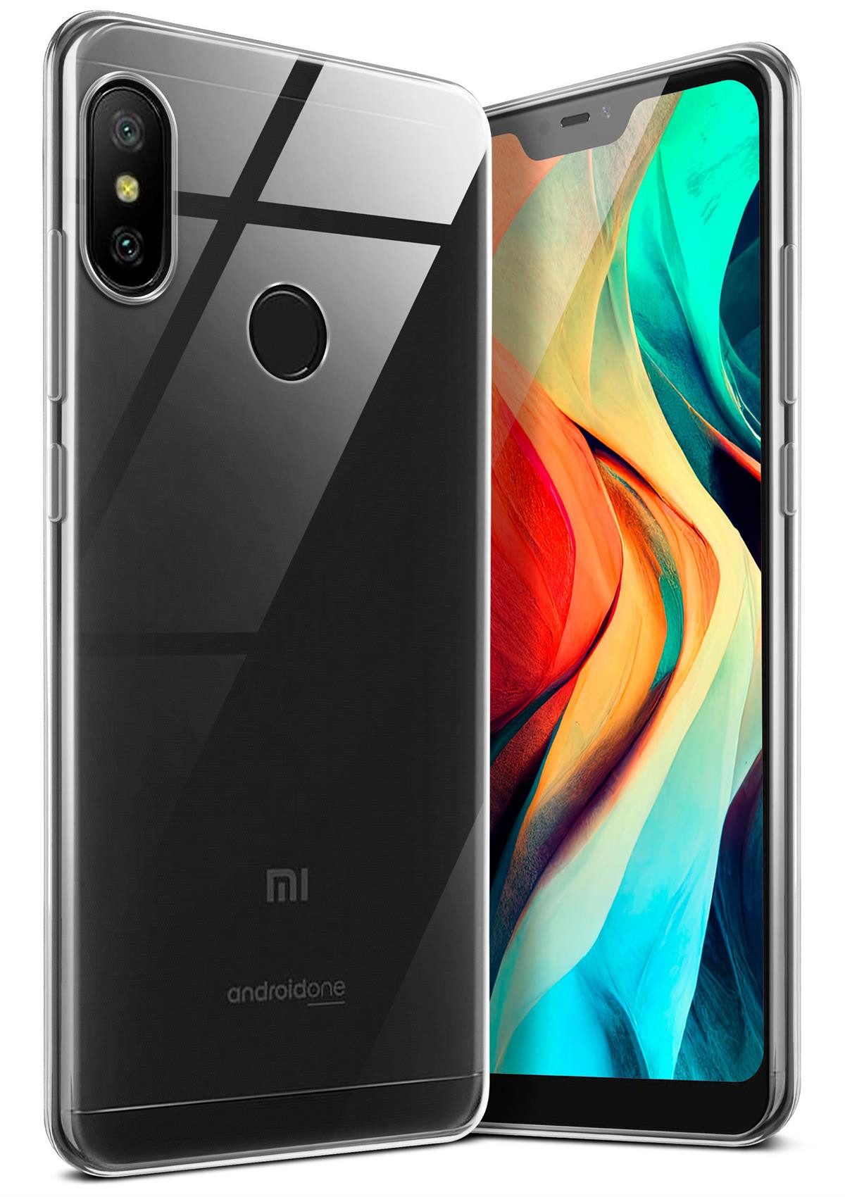 moex Handyhülle moex® Aero Case für Xiaomi Mi A2 Lite, Hülle Silikon durchsichtig, Clear Schutzhülle Transparent Silikonhülle