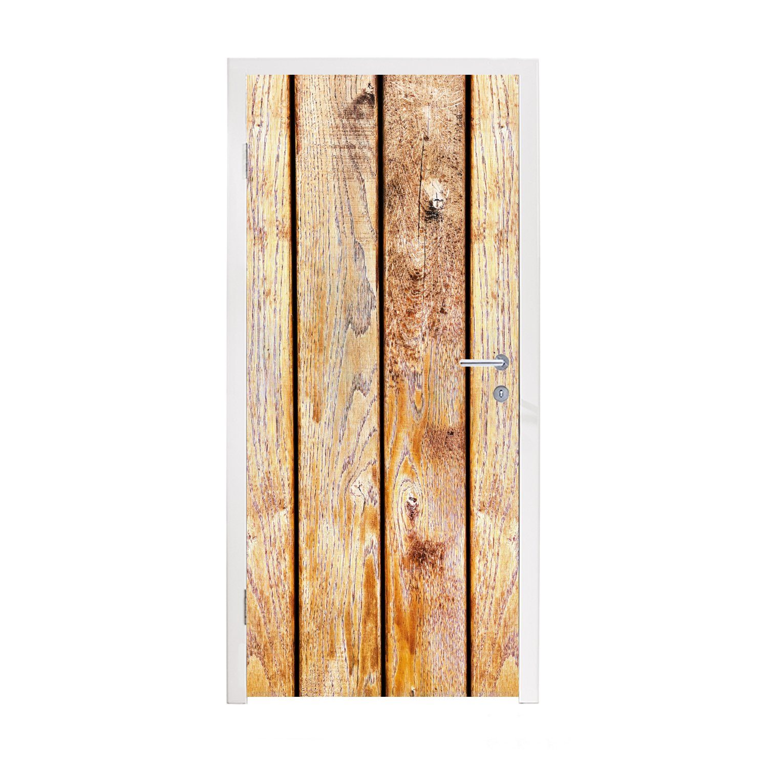 MuchoWow Türtapete Landleben - Vintage - Holz - Regal, Matt, bedruckt, (1 St), Fototapete für Tür, Türaufkleber, 75x205 cm