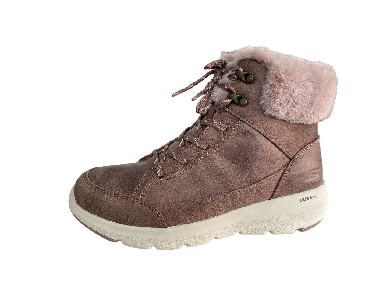 Skechers Skechers Damen Stiefelette GLACIAL ULTRA-COZYLY ULTRA GO 144178/MVE MAUVE rosa Stiefelette