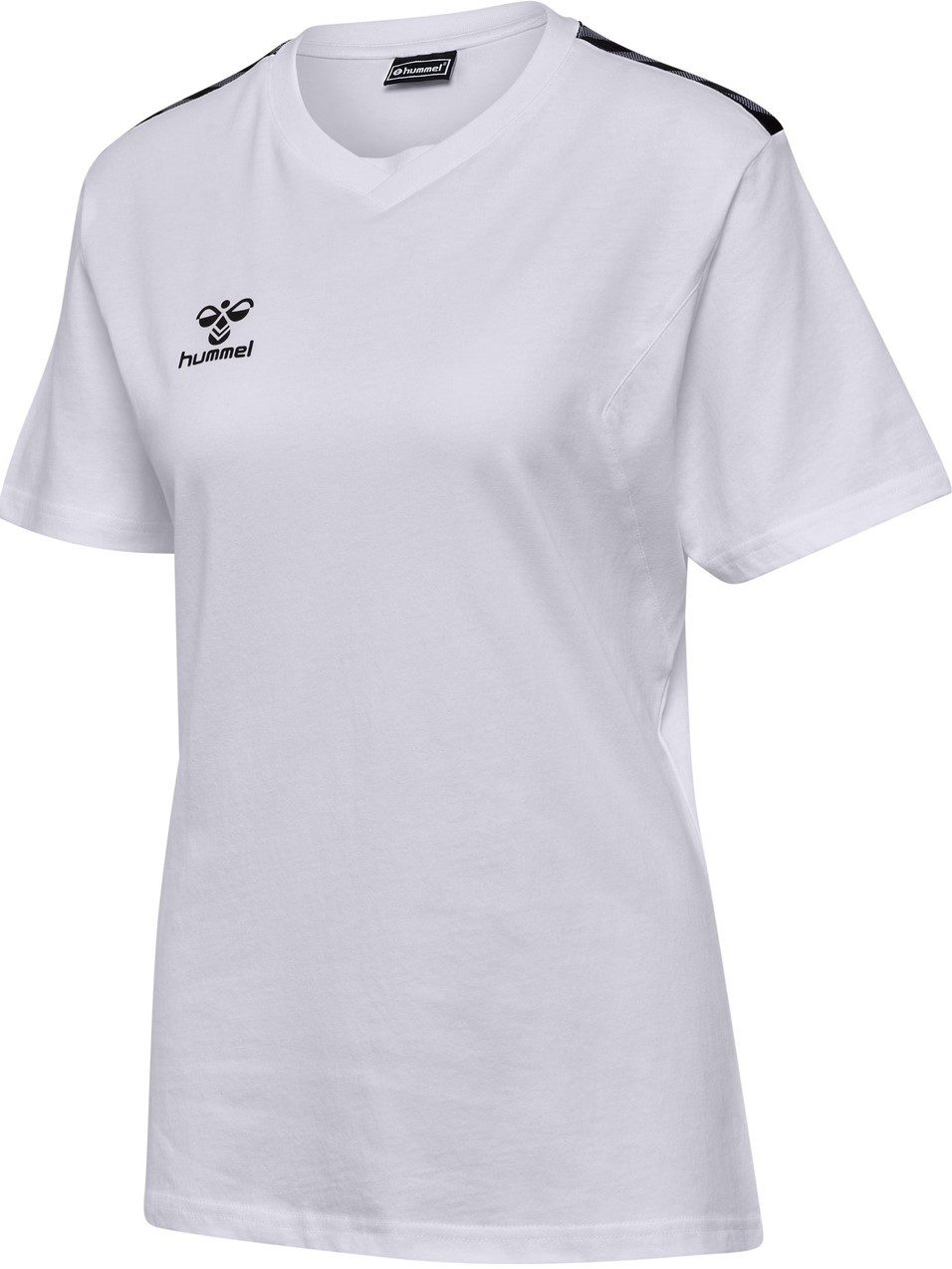 hummel Kurzarmshirt Sport-Shirt hmlAUTHENTIC CO (100% Baumwolle) Kurzarm weiss Damen