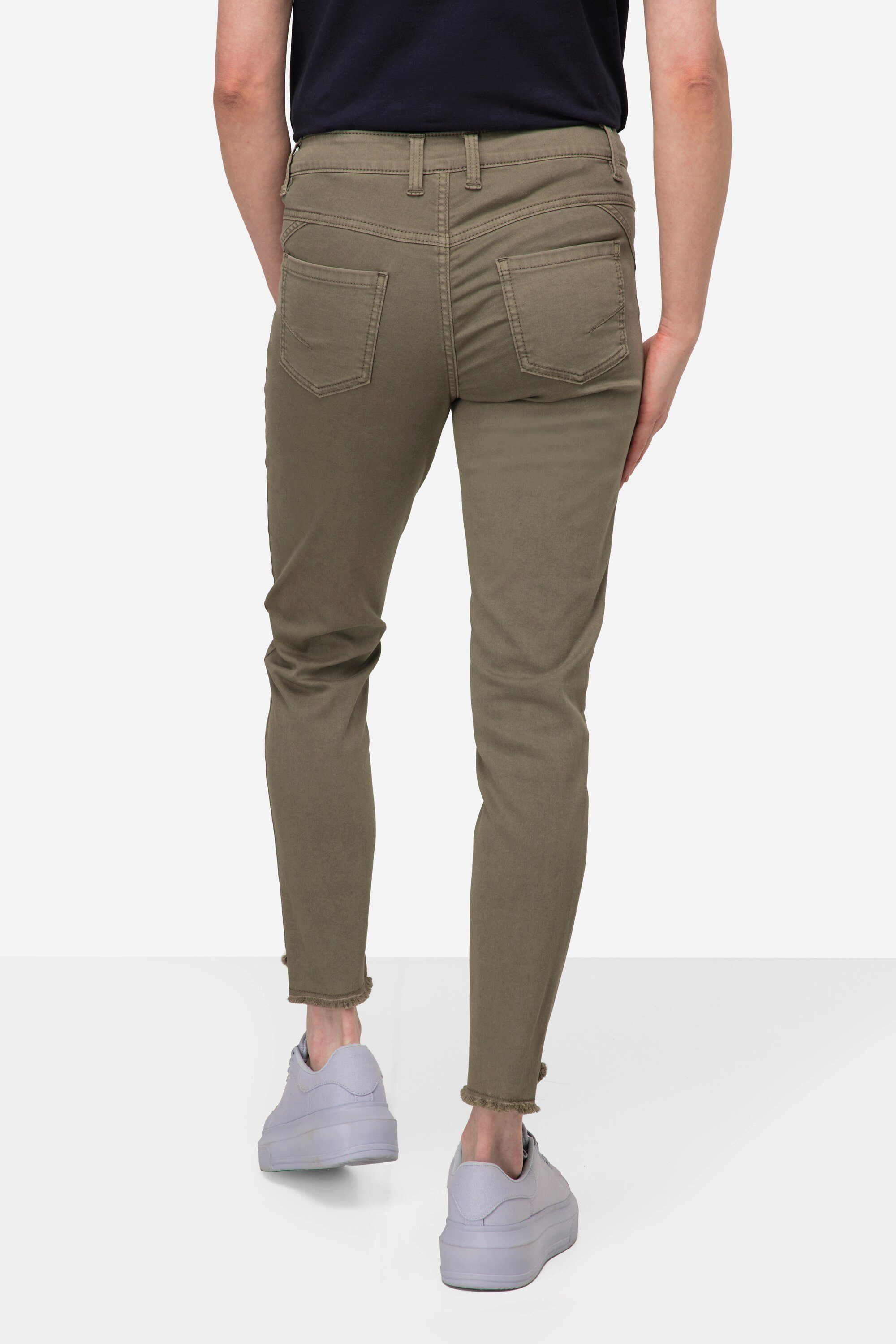 Julia schmale Passform Laurasøn Color grau 5-Pocket Röhrenjeans Jeans