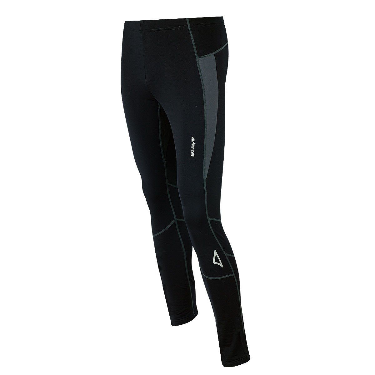 Airtracks Lauftights Herren Thermo Isolierkraft Xl mit Schwarz-Grau Laufhose T XXXL ausgezeichneter « Lang M S Pro » bei XXL kaltem Wetter, thermischer L