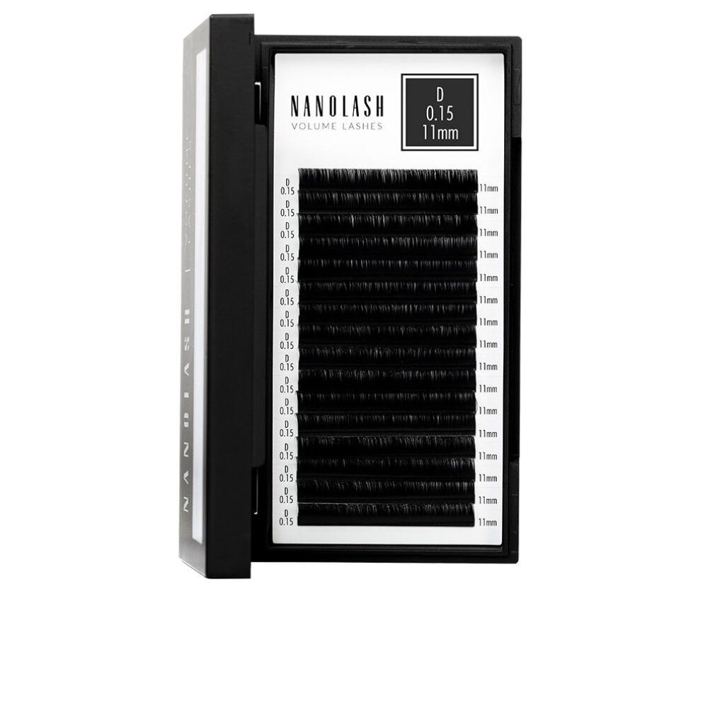Nanolash Einzelwimpern VOLUME LASHES falsche Wimpern 0,15 D #11 mm 1 u