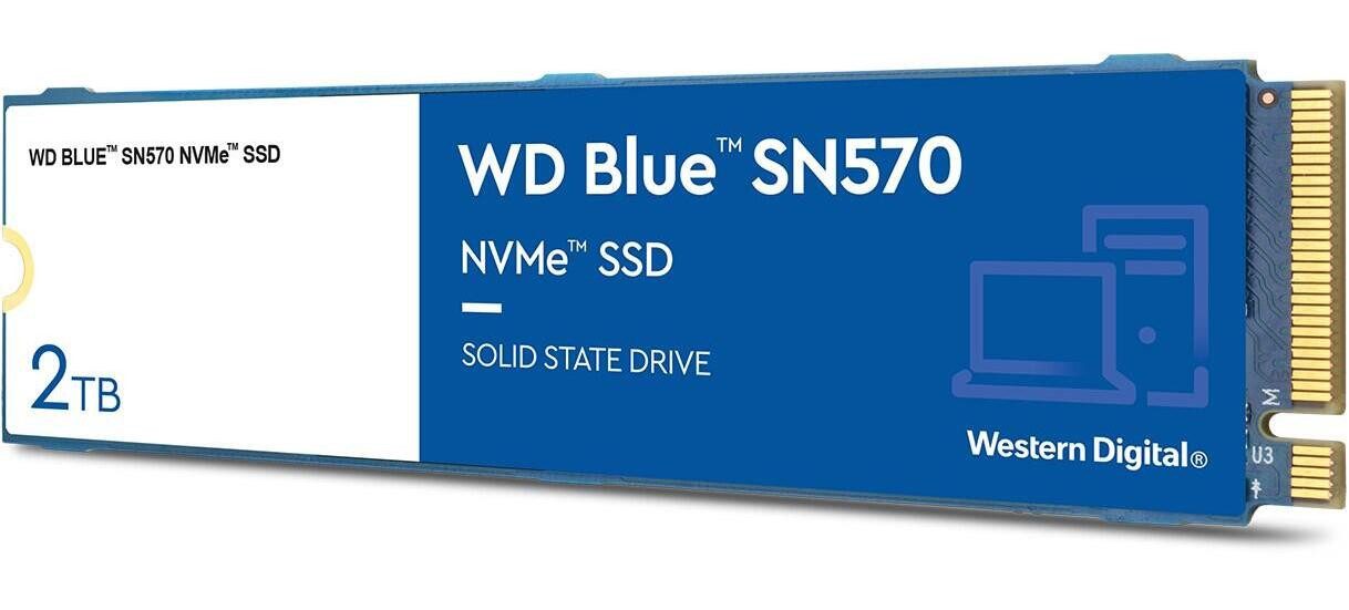 WD Western Digital WD Blue SN570 NVMe SSD 2TB, M.2 - interne SSD