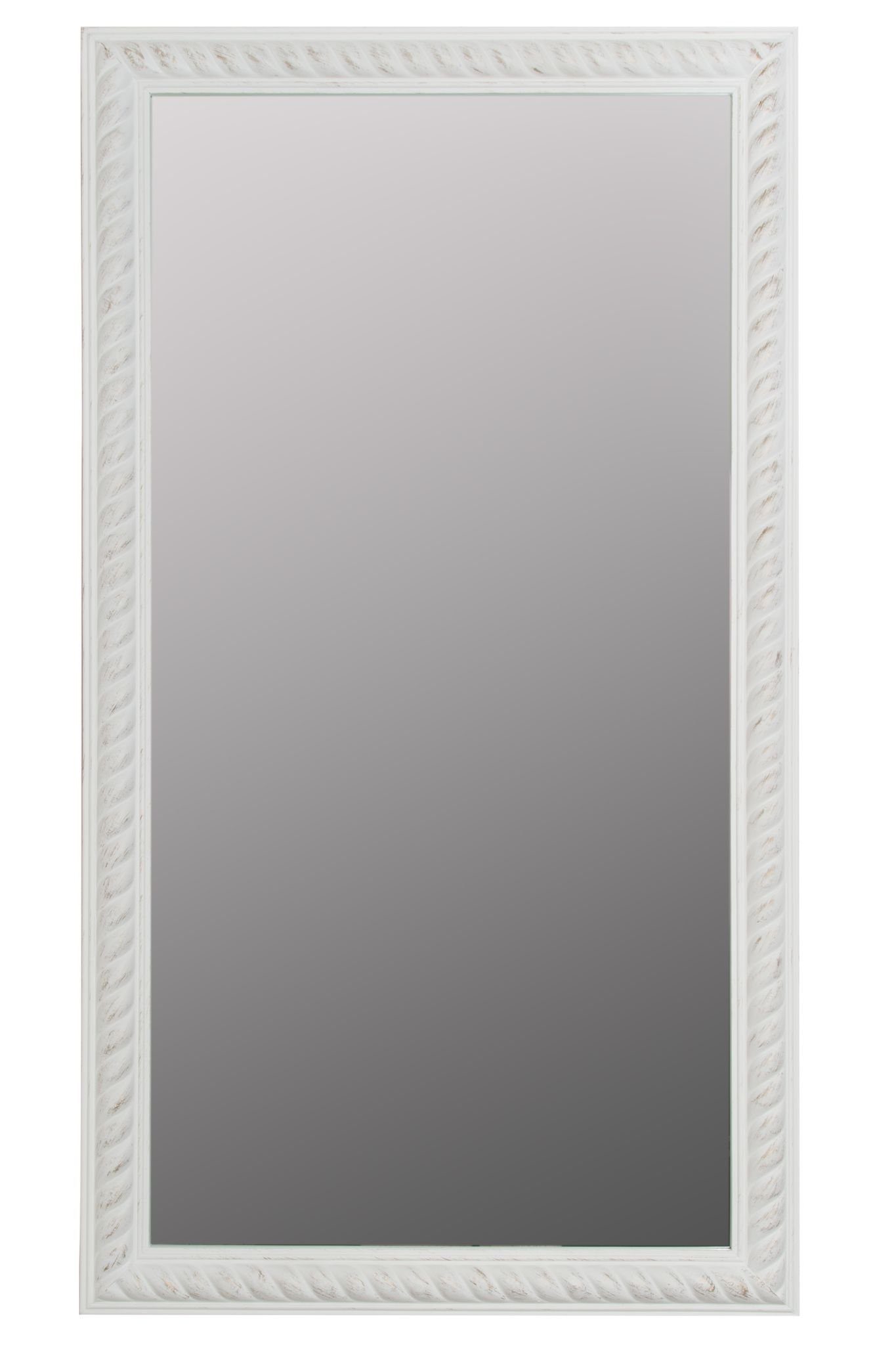 Badezimmerspiegel, holz cm Wandspiegel weiß Wandspiegel: Kordelrahmen weiß Spiegel | elbmöbel 72x132x7 vintage weiß Wandspiegel