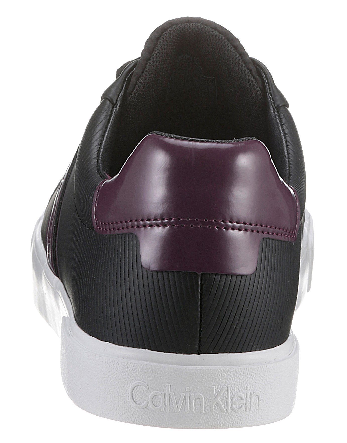 PROFILE Calvin Sneaker monochromem LOW UP VULC in lila schwarz LACE Look Klein