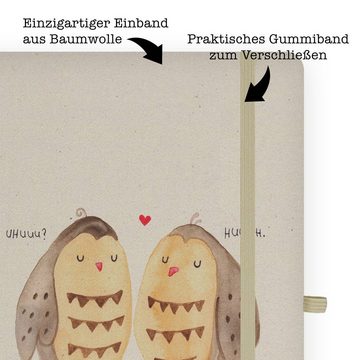 Mr. & Mrs. Panda Notizbuch Eulen Liebe - Transparent - Geschenk, Owl, romantisch, Notizheft, Ein Mr. & Mrs. Panda, Hardcover