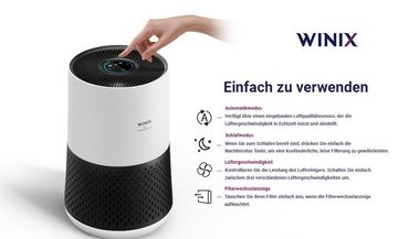WINIX Luftreiniger ZERO Compact, für 50 m² Räume, - Für Allergiker bis 250m3/h