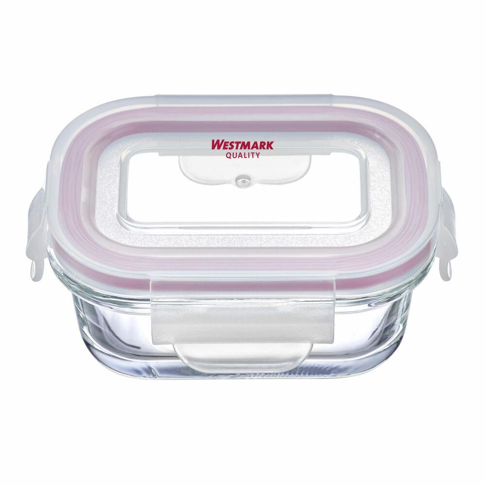WESTMARK Vorratsdose 2 Glas-Frischhaltedosen mit Clip-Deckel, Füllvolumen: je 120 ml, Borosilikatglas, PP, Silikon – Bild 2 von 5