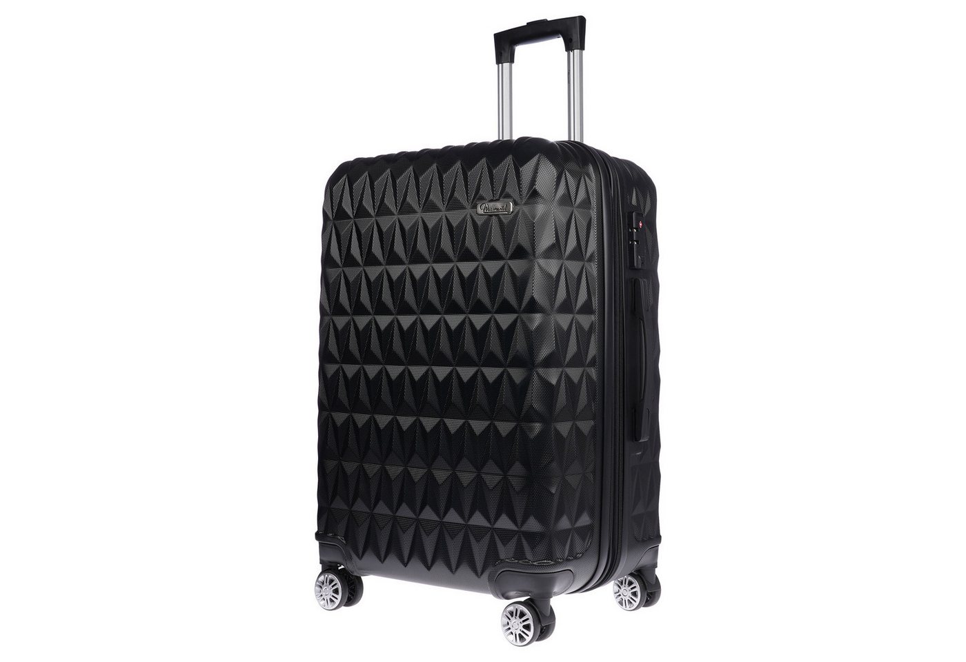 Christian Wippermann Business-Trolley Christian Wippermann L Großer Koffer für Herren Damen Hartschalenkoffe, 4 Rollen, mit TSA-Schloss