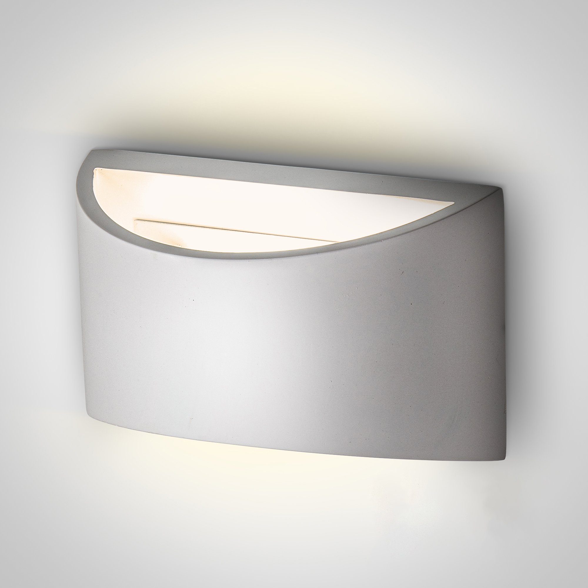 B.K.Licht LED Wandleuchte »Exilia«, LED Wandlampe G9 Fassung Gips Strahler  Flur Wohnzimmer modern IP20 weiß online kaufen | OTTO