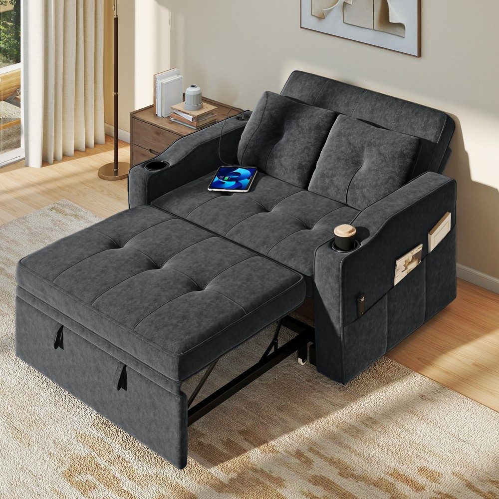 Real Relax Schlafsofa mit USB, ausziehbar, verstellbare Rückenlehne, 1 Teile