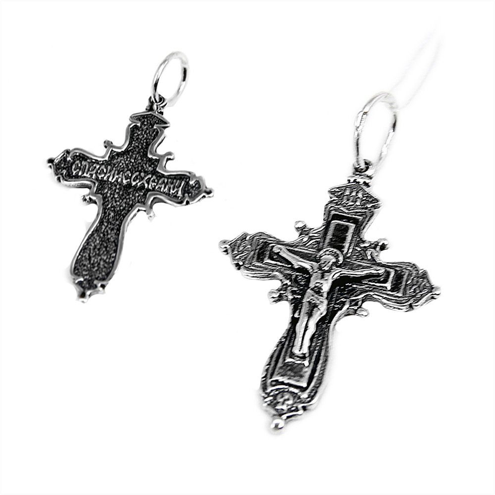 Kreuzanhänger Kettenanhänger 925 NKlaus Orthodoxe An Jesus Kreuz Silber
