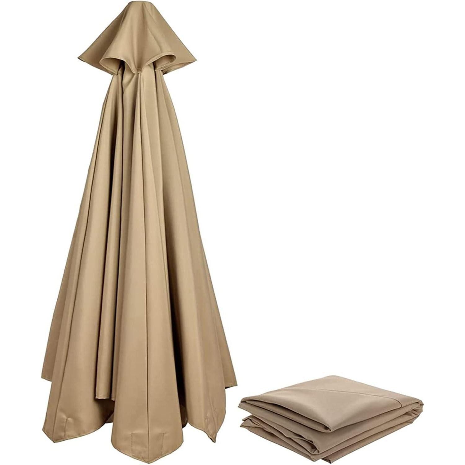 NAFGQIY Sonnenschirm Sonnenschirm Ersatzbezug 3m Anthrazit UV Schutz 80