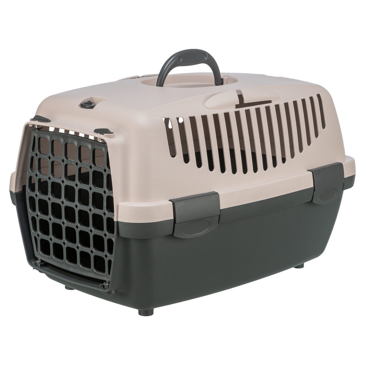 Tiertransportbox Transportbox Capri dunkelgrau/blush für Katzen