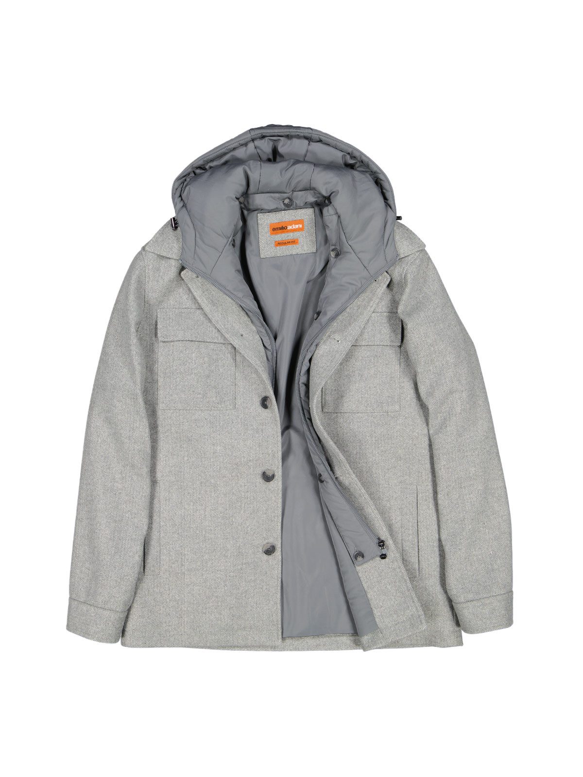 emilio adani Kurzjacke Herren Jacke, Silbergrau