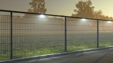 Alberts LED Einbauleuchte Lichtsystem Highlight, LED fest integriert, aufsteckbar, mit 7 Leuchtmittenl für 14 m Zaunlänge