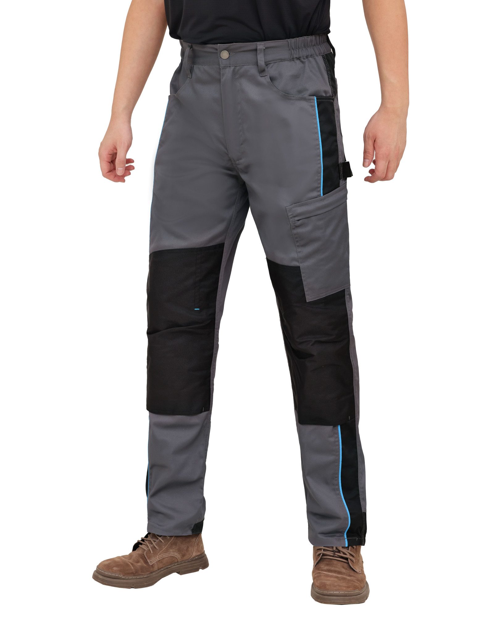 WORK IDEA Arbeitshose Herren Stretch Arbeitshose Herren Sommer (1-tlg) mit zahlreichen Taschen Werkzeugtaschen
