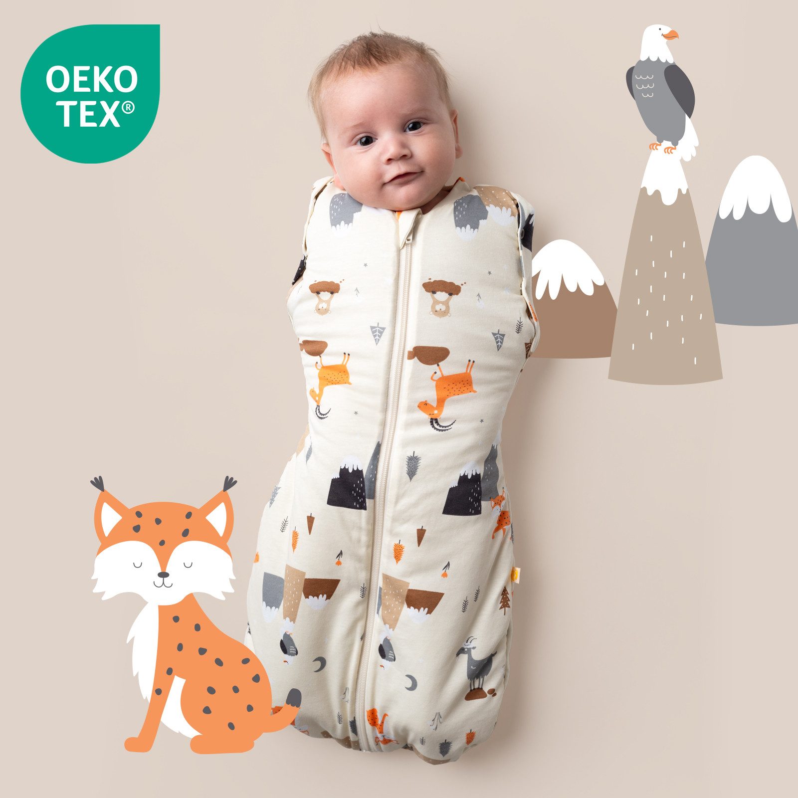 Schlummersack Kinderschlafsack Babyschlafsack,Pucksack, Swaddle 1.0 Tog günstig online kaufen